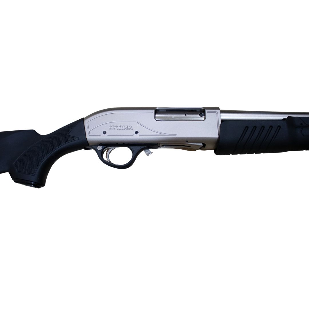 Hatsan Optima AimGuard Pompa 12/76 18″ Chromed Marine Fixed Stock + Pistol Grip in the box
